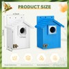 Cinnvoice 2 Pack Cedar Bluebird Box Houses for Outside Wooden