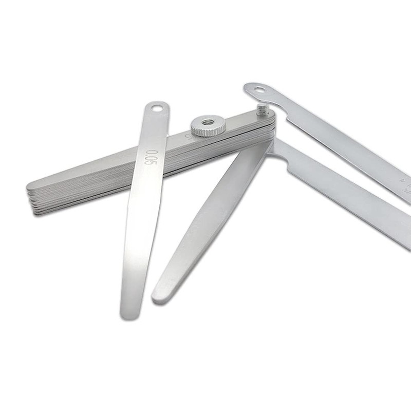 Gasea 17 Blades Stainless Steel Feeler Gauge Measuring Tool, 0.02-1.00mm