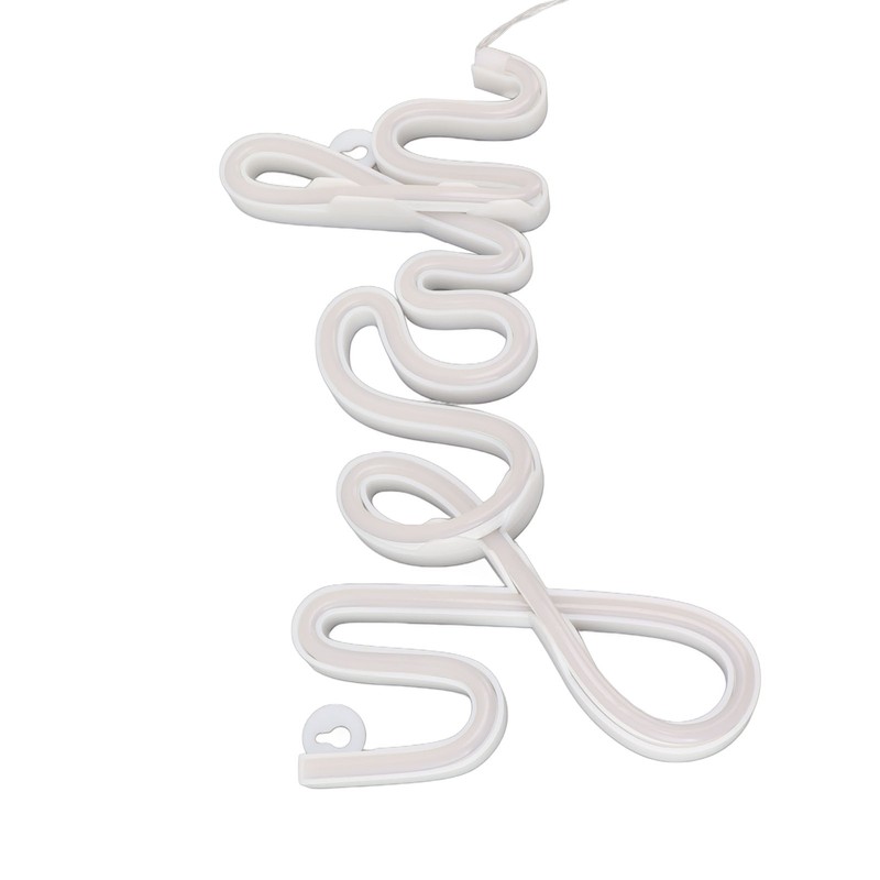 LED Neon Sign Yeah Shape Wall Decor Neon Night Light