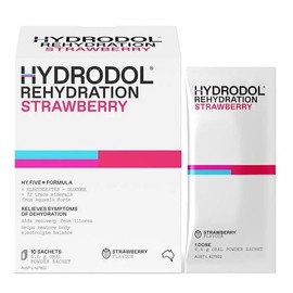 Hydrodol Rehydration Powder Strawberry Sachets 6.6g X 10