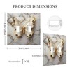 Wpshijia Light Switch Cover Plate Gold White Butterfly Luxury Abstract