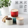 Sweejar Kitchen Canisters Ceramic Food Storage Jar, Stackable Containers with