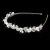 ROSENICE Bridal Wedding Tiara Rhinestone Pearl Flower Headband Headband 1st