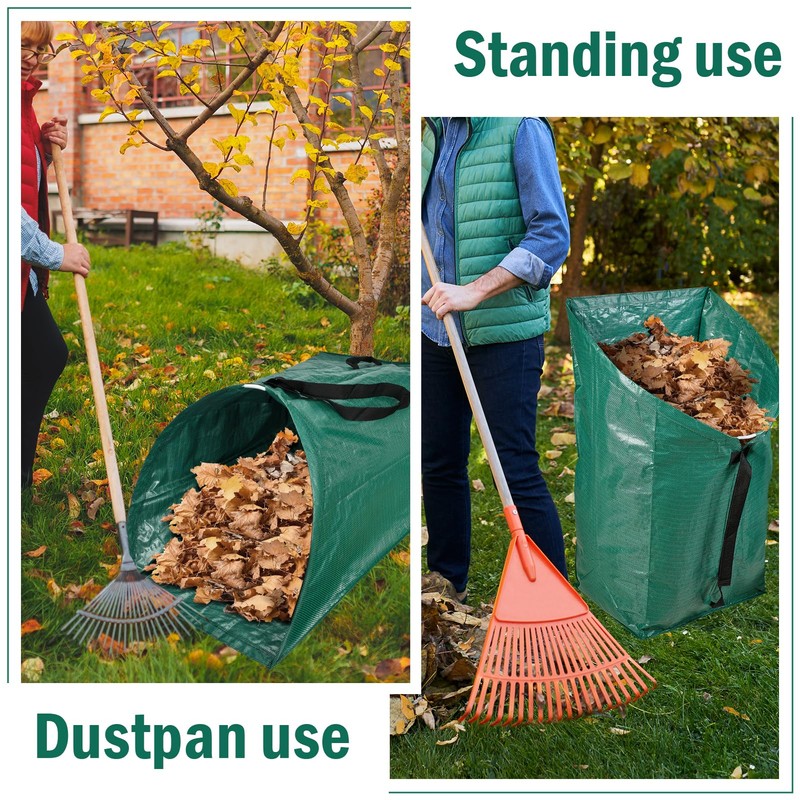 60 Gallon Leaf Collector,Collapsible Lawn & Leaf Bag,Heavy Leaves Pick