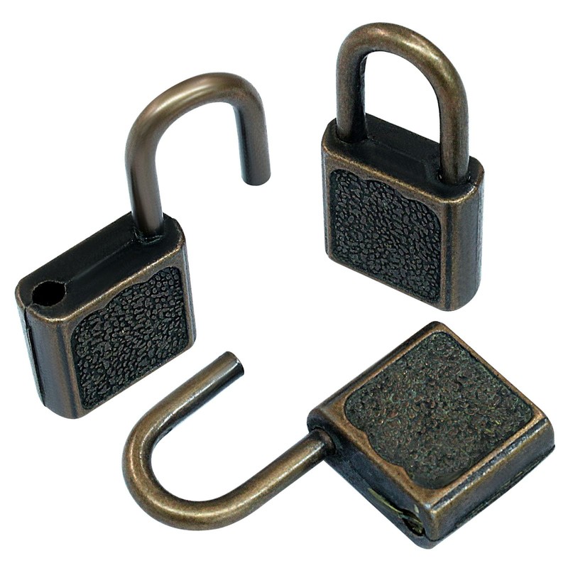 Litoexpe 10 Pcs Mini Cute Diary Padlock Tiny Small Luggage