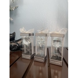 BALL Stainless Steel Crystal Ball Top Wine and Beverage Bottle Stopper Fashion Craft