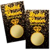 Haizct 50 Pack Bridal Shower Scratch Off Game, Gold Diamond