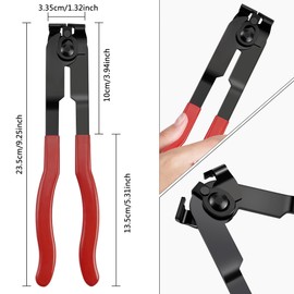 CV Boot Clamp Pliers with 24 Crimp Bands, Rust Resistant, Waterproof 304 Stainless Steel CV Boot Clamp Tool with Adjustable Clamps for Durable CV Boot Clamp Installation and Maintenance