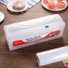 Aidwey Clear Refillable Plastic Wrap Dispenser With Cutter, Cling Wrap