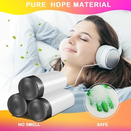 Homifest 2.6 Gallon Drawstring Trash Bags,40 Count White