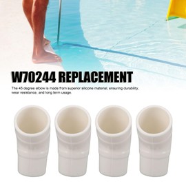 Pool Cleaner 45 Degree Elbow W70244 Replacement Fits Most Baracuda, Kreepy Krauly, and Pool Cleaners (4 Pack)