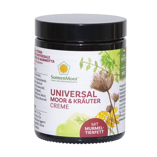 Sonnenmoor Universal Moor und Kräutercreme mit Murmeltierfett - natürliche Murmeltiersalbe
