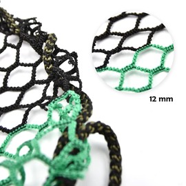 NAMAKA® Net Rack Black with Loop Closure Long 100 cm with Mesh mm 12, Fishing Accessories, Fishing