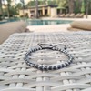 Pulsera Ajustable de Hombre | Piedra Hematita 4mm (Plateada)