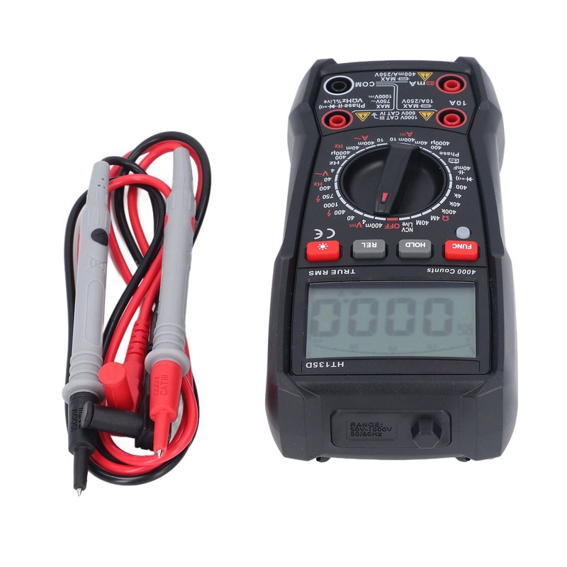 HT135D Digital Multimeter 4000 Counts Electrical Tester for AC DC
