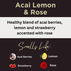 Black Canyon Acai Lemon & Rose Scented Body Lotion with Lanolin and Jojoba Oil, 12 Oz