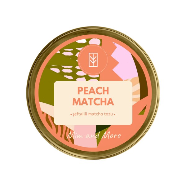 Mim and More Peach Matcha - Şeftali Aromalı Matcha, 25