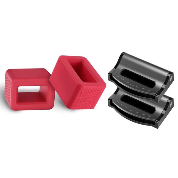 Pack of 4, 2x Car Seat Belt Buckle Holder +