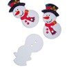 Handarbeit-Lieblingsladen Snowman 36 x 18 mm 2 Holes Craft Buttons