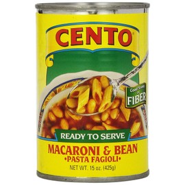 Cento Macaroni and Bean Pasta Fabioli, 15 Ounce Cans (Pack of 12)
