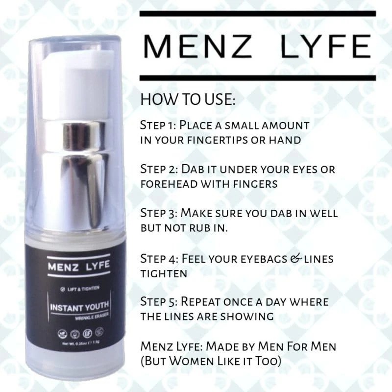 MENZ LYFE INSTANT YOUTH WRINKLE ERASER
