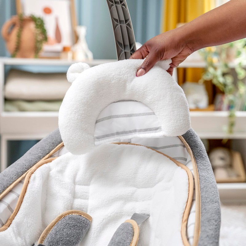 Ingenuity Boutique Collection Plush Modern Baby Rocker & Stationary Seat
