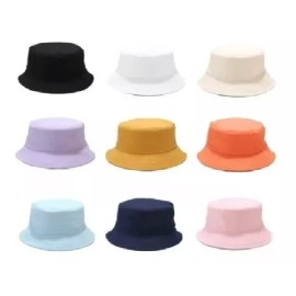 KFMX Gorro Bucket Pescador Sombrero Playero Colores Lisos Unisex
