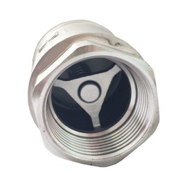 Vertical Check Valve,Female WOG1000 304 Stainless Steel, NPT Spring Loaded in-line Low Cracking Pressure CF8M (1-1/2")