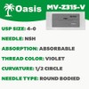 Oasis PDO (Polydioxanone) Surgical Suture, 4-0, (SH) 1/2 26mm Round