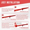 Door Security Bar - 32"-42" Adjustable, 2500 lbs, Keyed Lock
