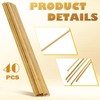 Moxweyeni 40 Pcs Brass Rods 1.5 mm 2 mm Brass