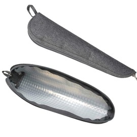 Aosbos Travel Utensil Sets Carrying Case Portable Cutlery Set Pouch Reusable Silverware Set Bag Stainless Steel Straws Pouch Chopsticks Knife Fork and Spoon Holder for Work Bento Box Lunch Bag, Grey