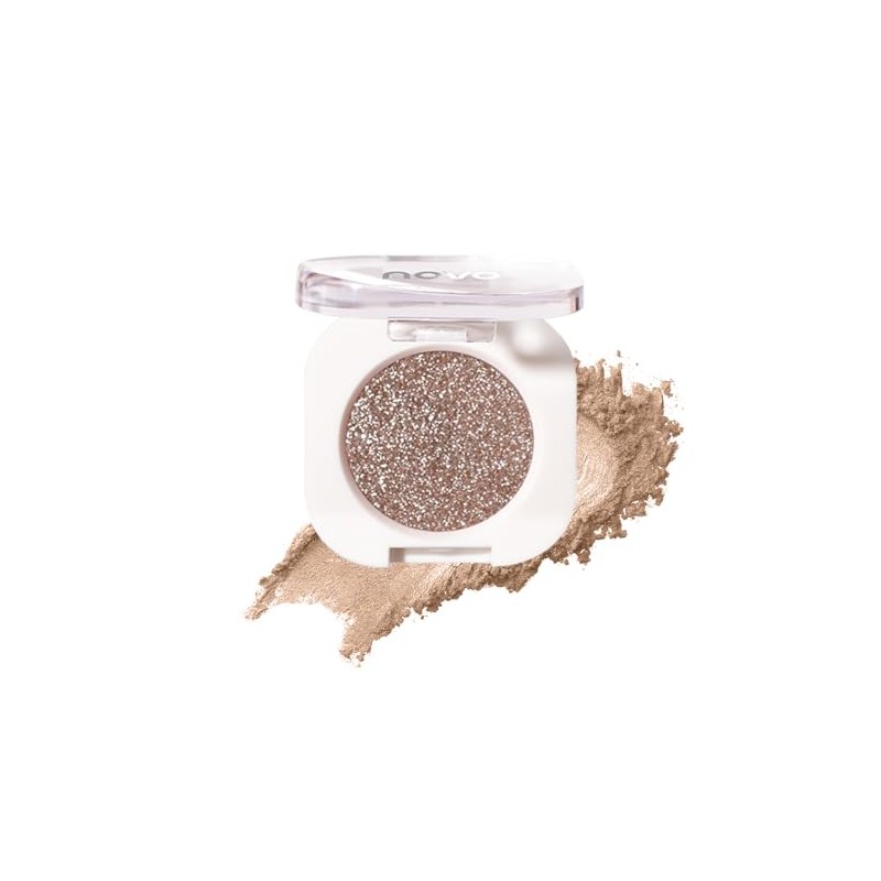 GHFCZOO Compact Eyeshadow Case with Shimmering Powder, 11# Light Beige