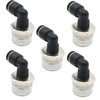 VIKKSAER 5 Pcs Hardware Male Elbow Push to Connect Fittings,