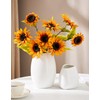 White Ceramic Vase, Flower Base, White, Large, 7.9 inches (20