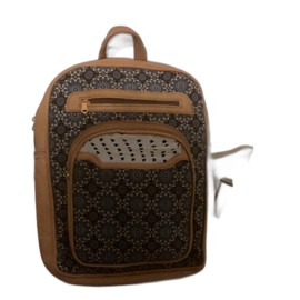 Backpack Laptop travel clothes shoes for grils chaildren%100 Handmade size medium white Blue sliver color