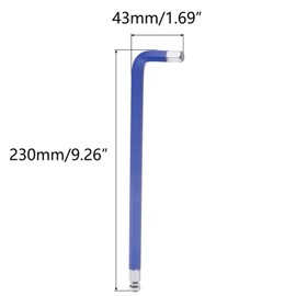TA-VIGOR 1Pcs 10mm Ball End Hex Key Wrench, Long Arm L-Shaped Allen Wrench Tool for Automotive, Machinery, and Furniture Repair