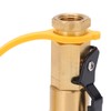 RV Propane Quick Connecting Adapter 1/4 Inch Shutoff Valve and