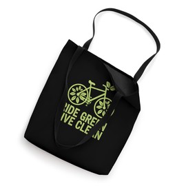 Ride Green Live Clean Nature Lover Earth Day Tote Bag
