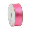 Caspari Pink & Green Reversible Satin Wired Ribbon - Three