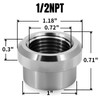 CNRAQR Aluminum 1/2" NPT Female Weld on Bung Weldable Fitting