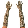 Seeksmile Leopard Spandex Gloves (Free Size, Leopard-C 22" Length)