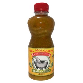 Del Molcajete Habanero Verde Salsa Clasica 12-pack