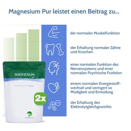 Magnesium – Powder 2 x 500g Bags