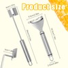 2pcs Corn Peeler and Stripper Tool Set, Stainless Steel Maize