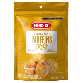 HEB Keto Muffin Flour, Gluten Free 8.8oz (250 g) Harina Para Hacer Muffins