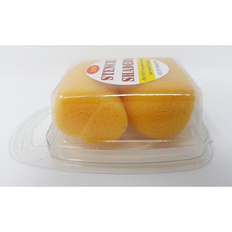 Pack of 2 Stencil Shader Foam Brush Paint Applicators Dabbers