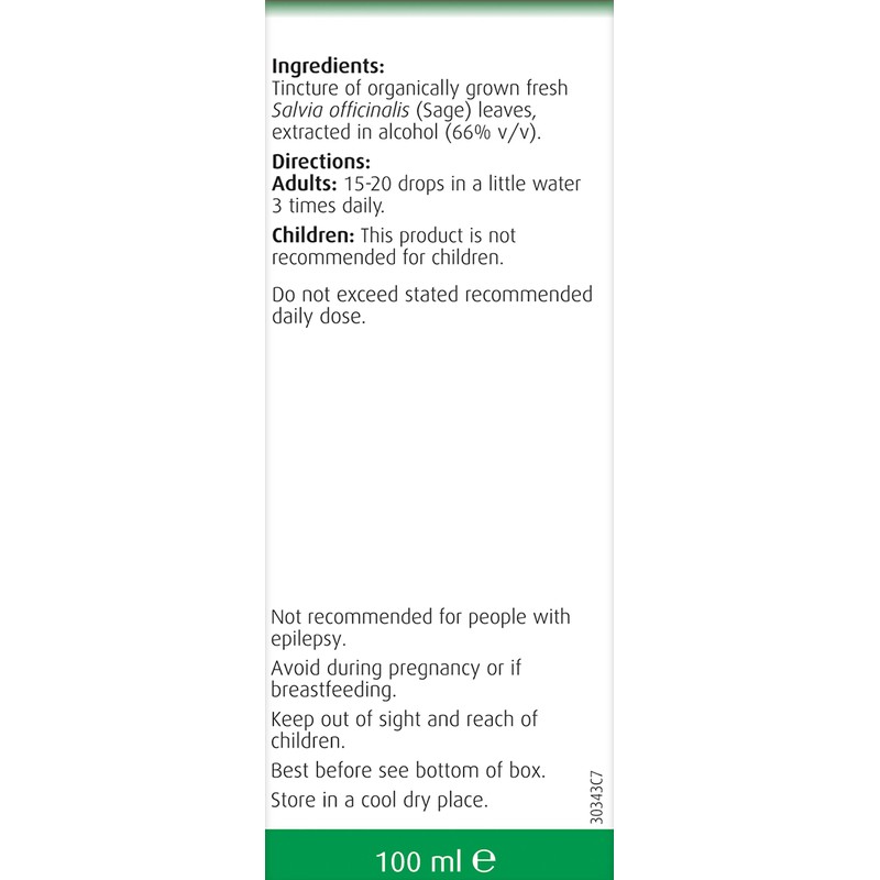 A.Vogel Menosan Sage Drops | Extracts of Organically Grown Fresh