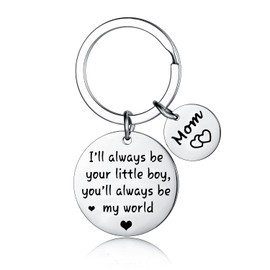 MADHAHEFU Mom keychain Mothers Day Gifts for Mom Christmas Birthday Gifts from Son Mom Gifts Thanksgiving Day Gifts for Mommy Keychain Mom Present