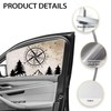 HUISEFOR Campsites Car Side Window Shades 4 Pack UV Rays
